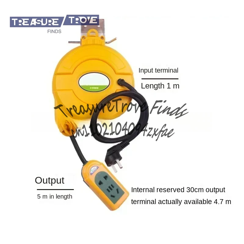 

3000W Automatic Retractable Power Cable Reel Wire Telescopic Cable Drum Electric Cable Reel Power Supply Hose Reel 5M