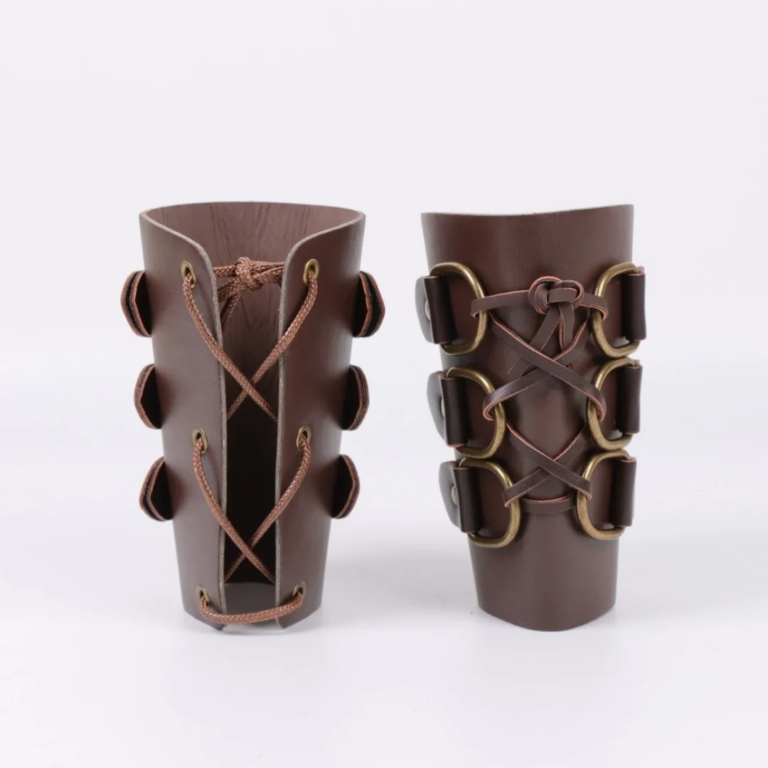 

Средневековый рыцарь, нарукавники из искусственной кожи, кожаные перчатки викингов, браслет в стиле Ренессанс, наручи, наручные ограждения, косплей