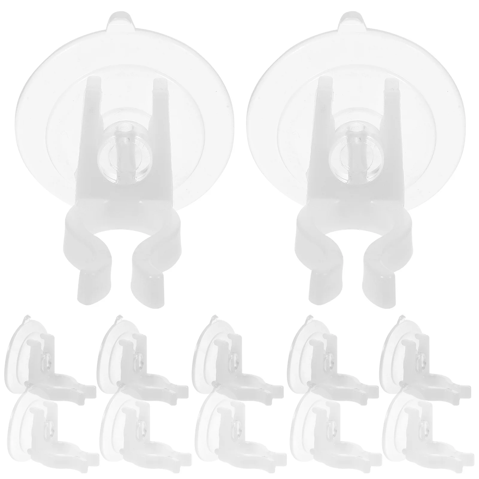 12Pcs Electric Lamp Suction Cup Clips Simple Installation Flameless LED Holders Window Decoration Clips