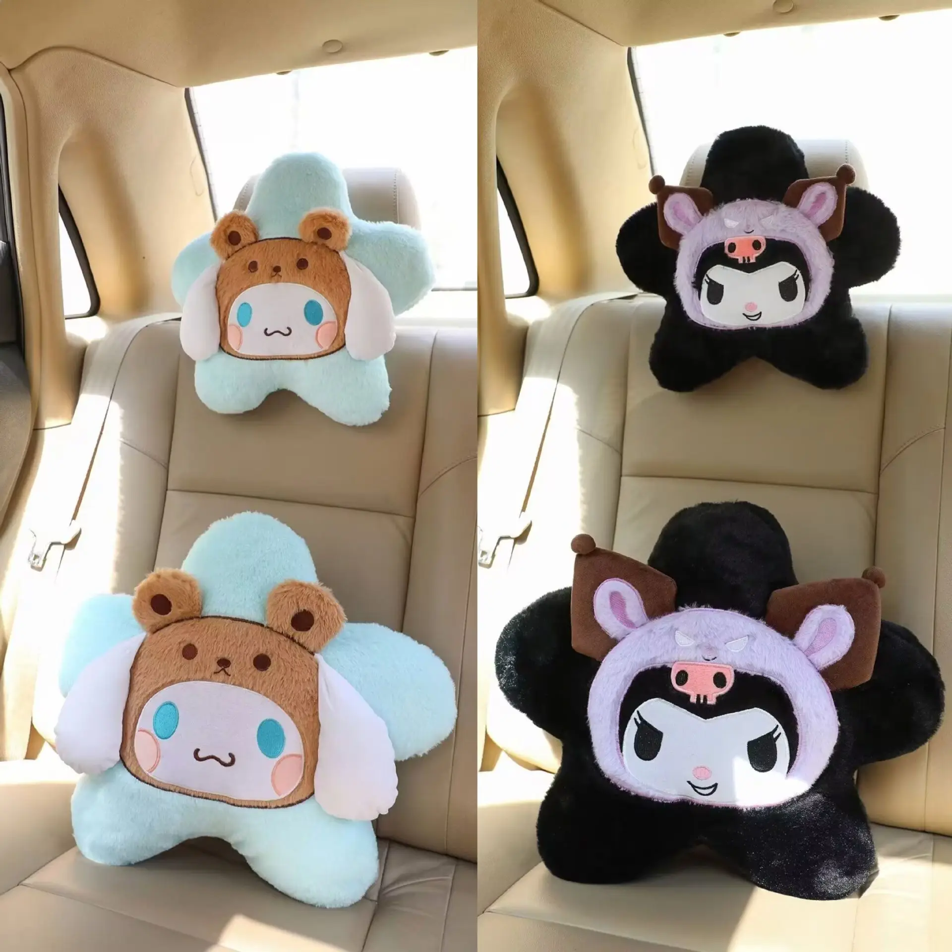 

Car Memory Neck Pillow Protection Lumbar Backrest Cushion Lumbar Cushion Car Headrest Cushion