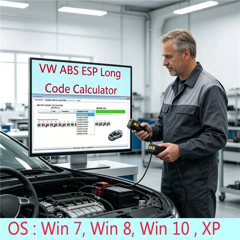 

Hot for VW ABS ESP long code calculator helper MK60EC1 ABS ESP long code calculator software + unlimited installation