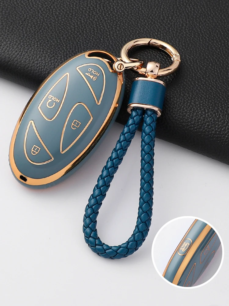 Coque de protection pour clé de voiture en TPU souple, nouvelle mode, pour Hyundai ionique 6 Grandeur GN7 Kona Ev, nouveau Grand Prix, 5/7 boutons, accessoires
