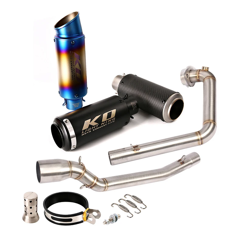For SUZUKI GSX150R 125R 51MM Motorcycle Full Exhaust Escape System Header Pipe Muffler DB Killer Stainless Steel