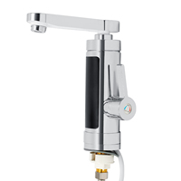 3000W 220V Instant Heating Electric Water Heater Faucet Heaters Kitchen Hot Water Tap Bathroom W/ LED Display 360° Rotation