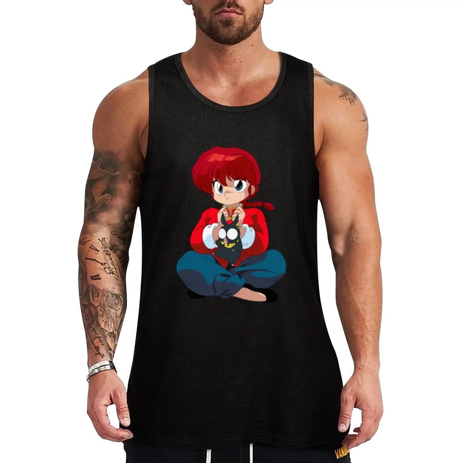 

Ranma 12 Classic Tank Top summer 2025 cotton t-shirts man Men's t shirt sleeveless vests