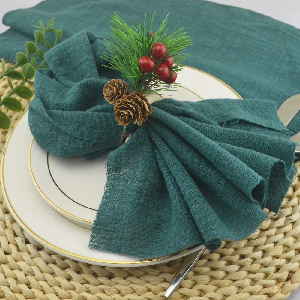 Rustieke Herbruikbare Wasbare Vierkante 16