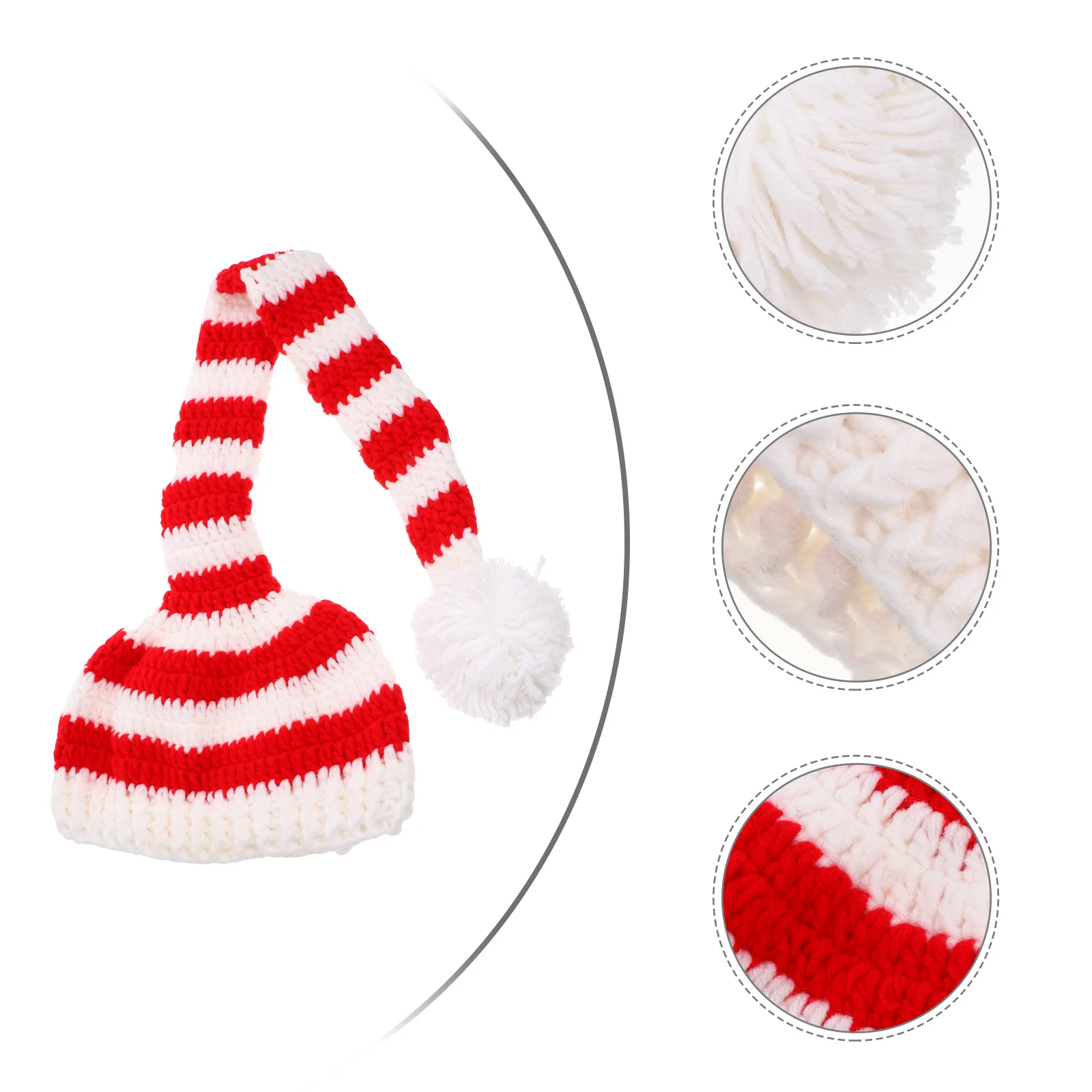 

1 шт. детская рождественская шапка с длинным хвостом, модная новогодняя шапка для малышей, безопасный для кожи, дышащий материал, идеально подходит для младенцев