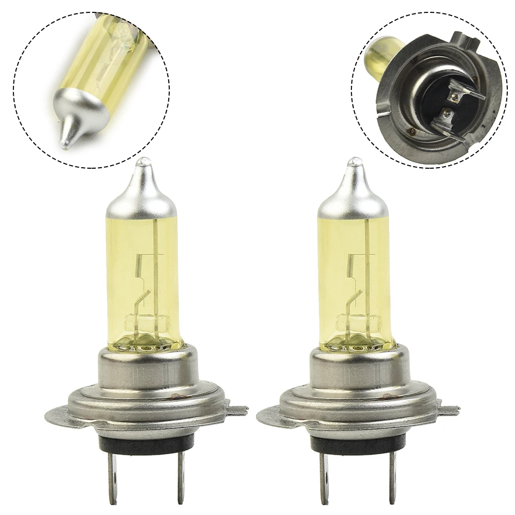 

H7 Halogen Lamps Light Bulbs Lighting Super Bright Xenon Lights Headlights 12V 2 Pcs 55W 7cmx6cmx3cm Accessories
