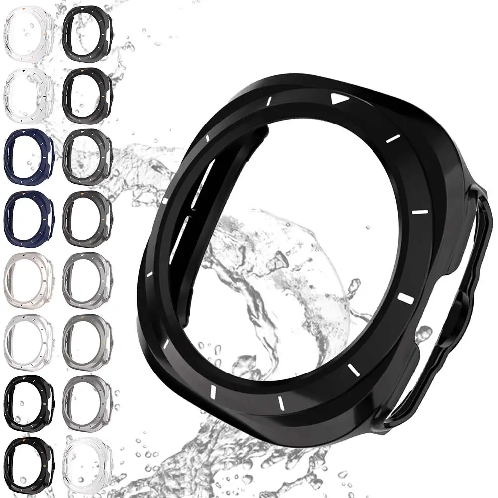 PC Hard Protector Case for Samsung Galaxy Watch 7 Ultra 47mm Frame Anti-Scratch Bumper Protector case for Galaxy Watch 7 Ultra