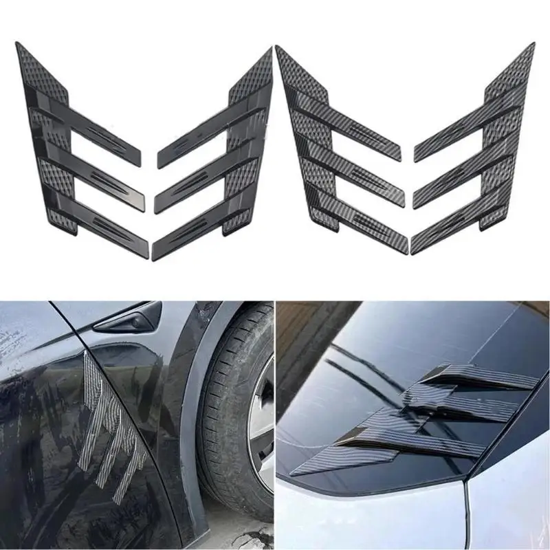 

02DE Vehicle Rear Side Window Spoiler Splitter Universal Aerodynamic Design With Adhesive Installation