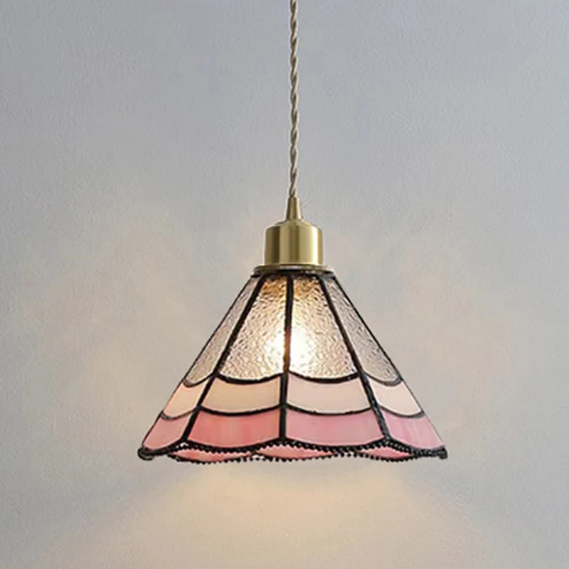 

Стеклянные подвесные светильники Тиффани, светодиодное освещение, домашний декор, подвесной светильник для столовой, люстры для спальни, потолочные подвесные светильники