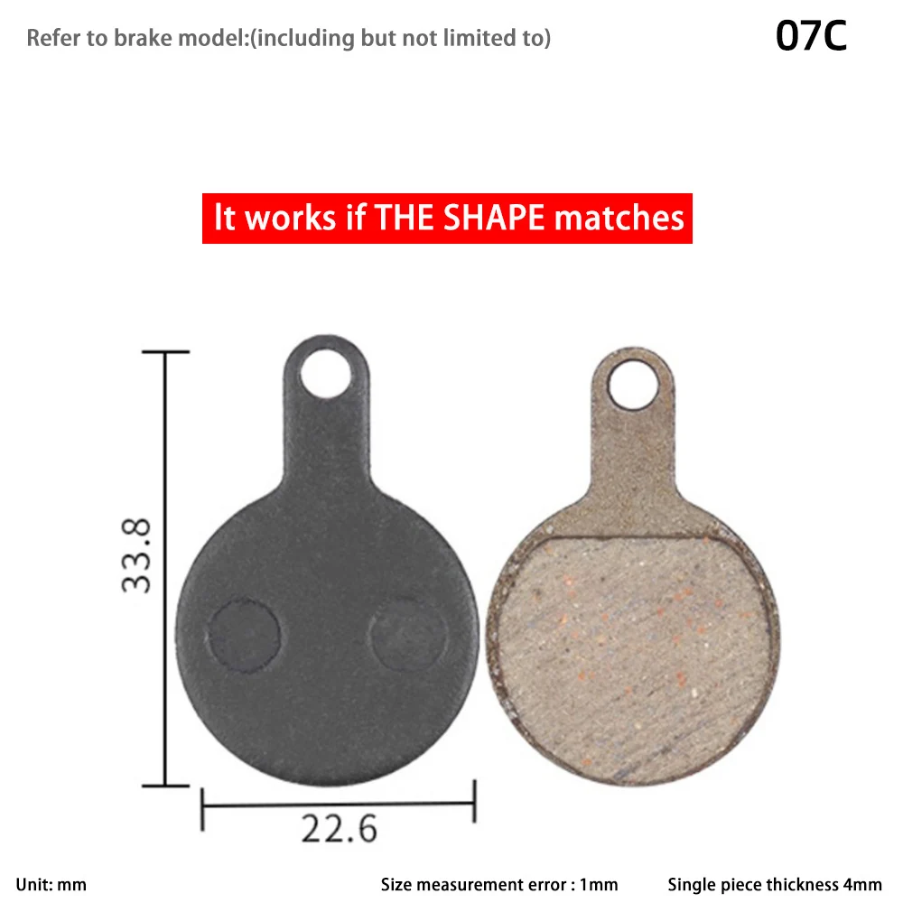 2 Pair Bicycle Disc Brake Pads For NOVELA IOX .11 MD-M311 2011 Cycling Mountain MTB E-BIKE Accessories