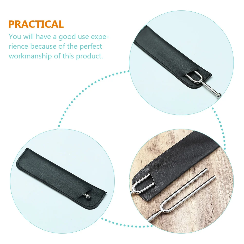 

3pcs Tuning Fork Covers Pu Durable Lightweight Storage Pouches For Tuning Fork Music Instrument Accessories Cases Bags