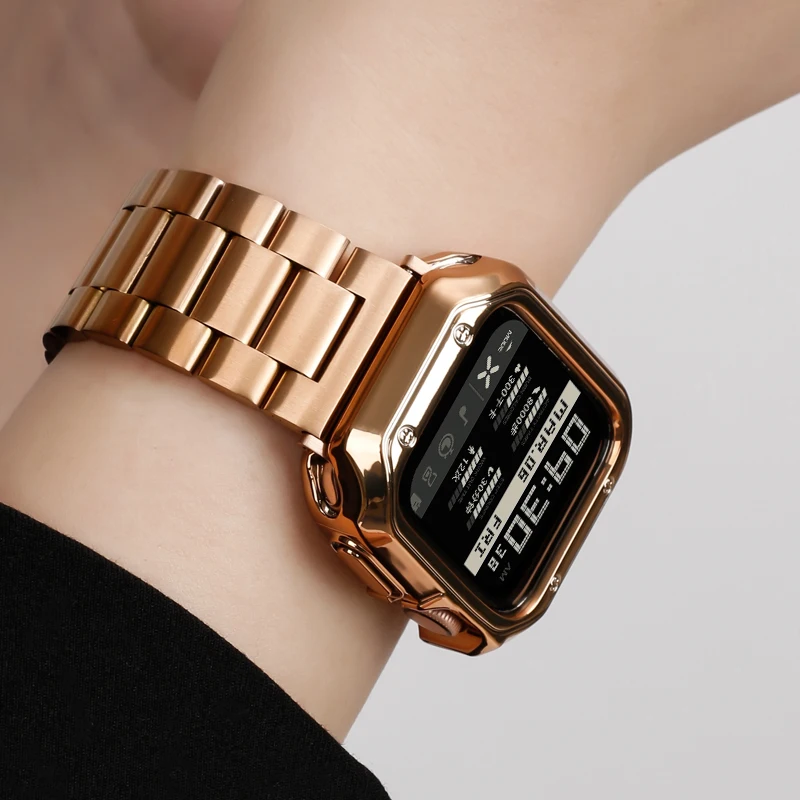stainless steel titanium alloy strap for apple watch band ultra 2 49mm 44mm 45mm 46mm 41mm bracelet iwatch series 6/7/8/9/10 stainless steel titanium alloy strap for apple watch band ultra 2 49mm 44mm 45mm 46mm 41mm bracelet iwatch series 6/7/8/9/10