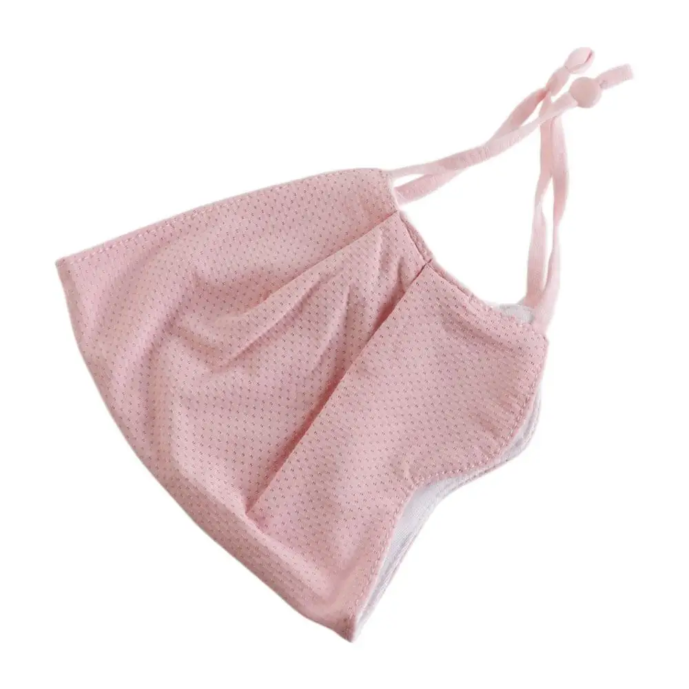 

Защитная сетка для верховой езды, летняя однотонная защита от солнца для женщин и девочек, шарф для лица, солнцезащитная маска, маска из ледяного шелка