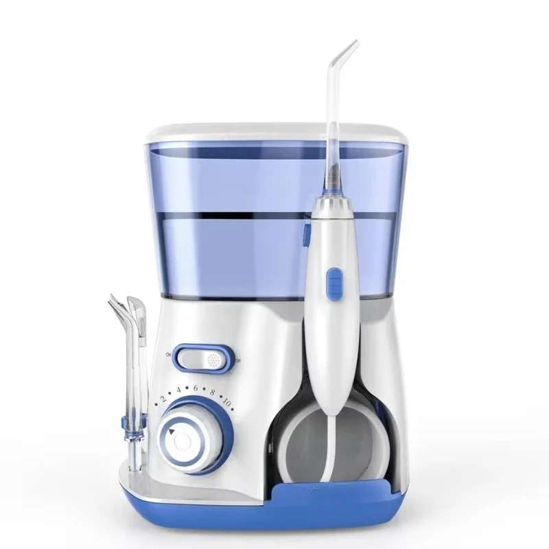 Electric Water Flosser Oral Irrigator 800ML Large Capacity Dental Water Hygiene Flossing Teeth Cleaner With 5x Tips IPX4