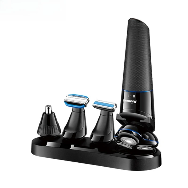 5-in-1 Rechargeable USB Grooming Kit Washable Nose Ear Hair & Beard Trimmer Body Groomer 3D Electric Shaver Stubble Trimmer