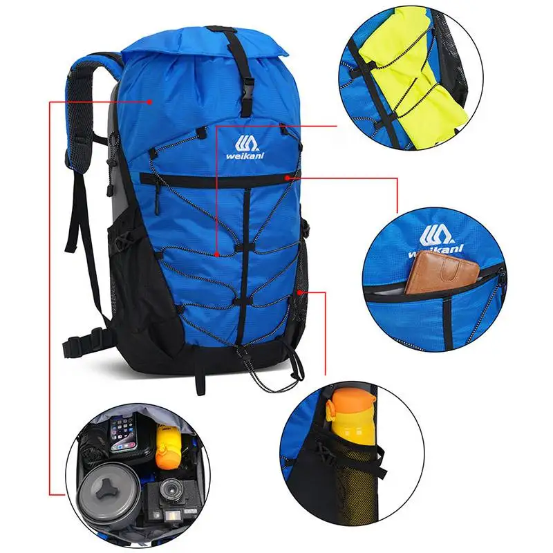 Lightweight Travel Backpack Climbing Storage Rucksack Outdoor Hiking Trekking Cycling Swimming Daypack Weekend Luggage Schoolbag