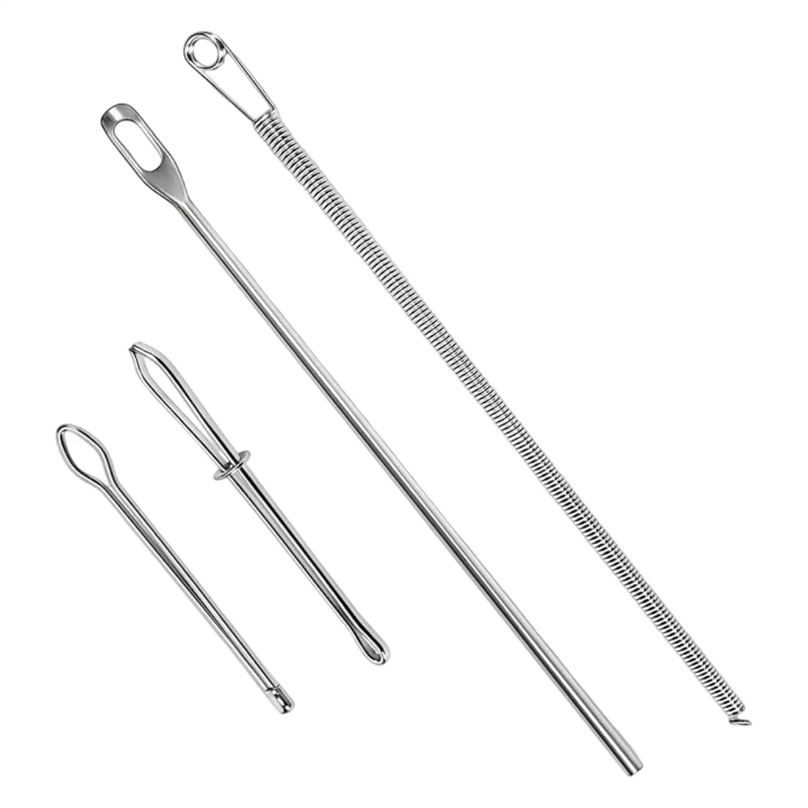 Flexible Drawstring Threading Tool Metal Flexible Spring Draw String Puller Elastic Strap Clip Waistband Thread Puller Clips ﻿