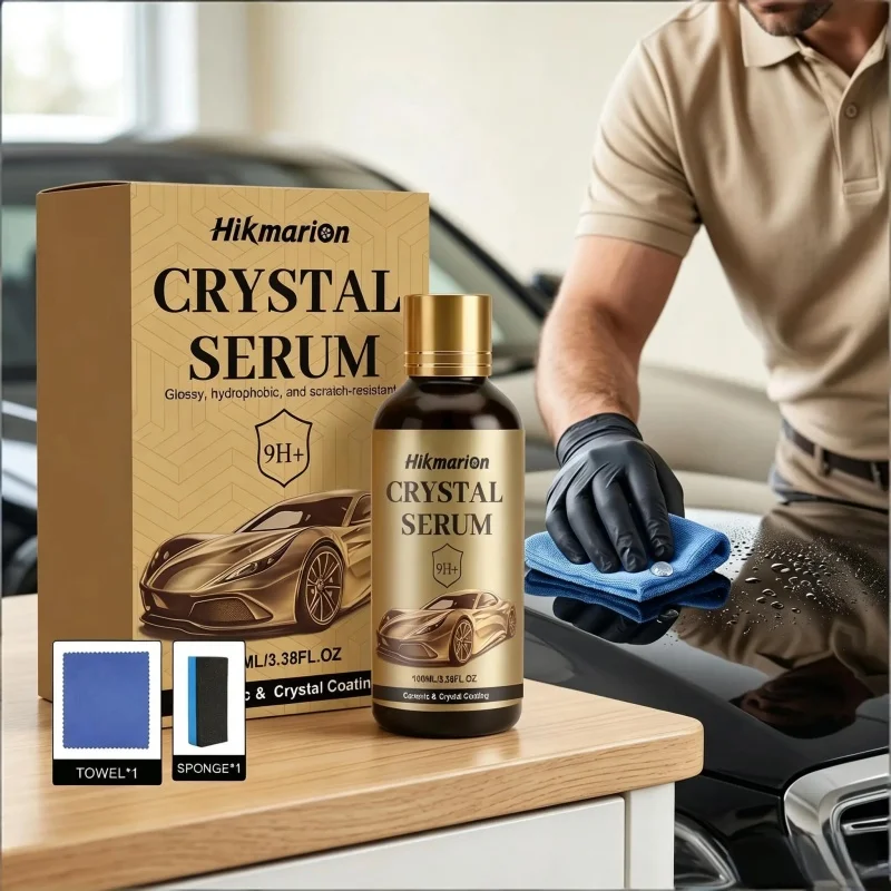 9H+ Advanced Car Ceramic Coating 100ml Liquid Nano Crystal Serum Essence Anti-corrosion Waterproof Auto Paint Protection ﻿.