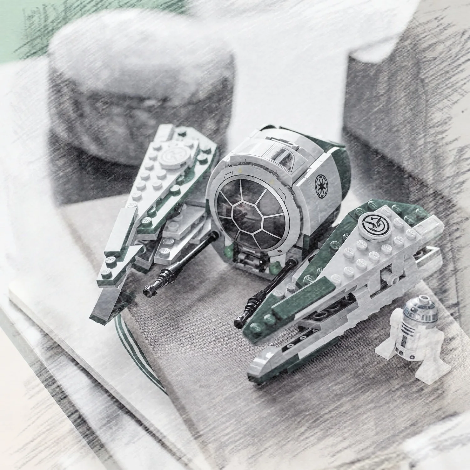 متوفر في المخزون جديد Yodas Space Starfighter 253 قطعة للأطفال هدايا عيد الميلاد للأطفال ألعاب ذاتية الصنع #1