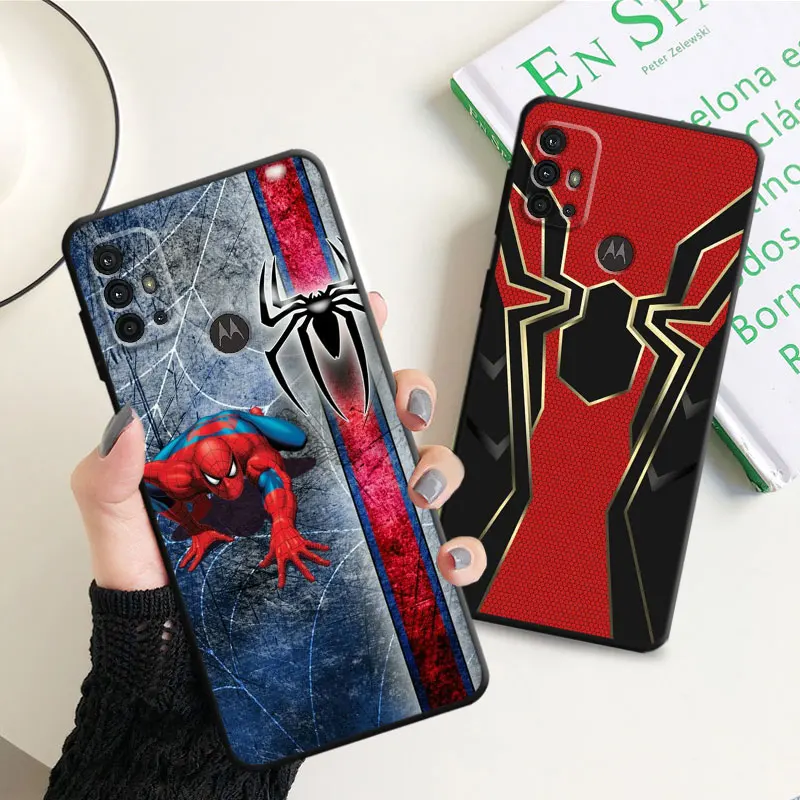 Phone Case For Motorola G60 G30 G22 G52 G51 G71 G60s G31 G50 G200 Plus G Power Edge 40 20 Lite Pro Cover Marvel Spiderman Comics