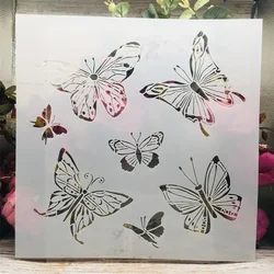 30*30cm Mandala Butterflies DIY Layering Stencils Wall Painting Scrapbook Coloring Embossing Album Decorative Template
