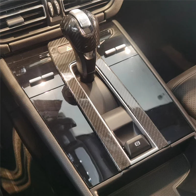 

AV36-панель предупредительного освещения из сухого углеродного волокна для Porsche Macan 2022 2023, аксессуары для интерьера