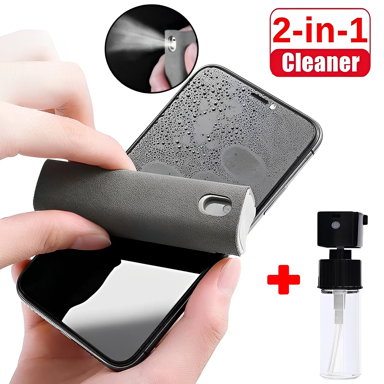 Mobile Phone Screen Cleaner Spray Computer Mobile Phone Screen Dust Remover Tool Car Microfiber Cleaning and Polishing Tool