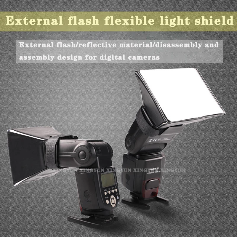 

1PCS Flash Soft Light Cover For Godox 860580EXII / YongnuoYN568EX Universal Soft Light Cover External Flash Soft Light Cover