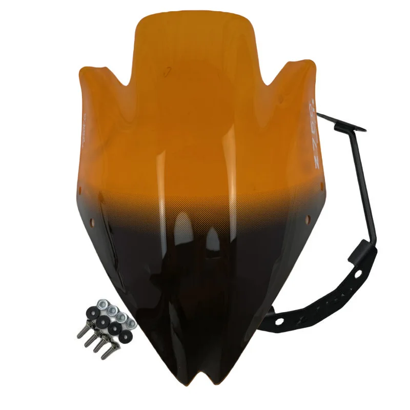 Motorcycle Double Bubble Windshield WindScreen Screen For Kawasaki Z 750 Z750 2007 2008 2009 2010 2011 2012