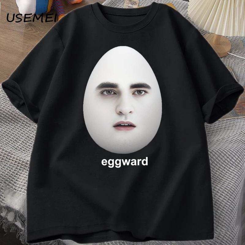 

Twilight Eggward Meme T-shirt Men's Edward Cullen Funny Humor Graphic T-shirt Casual Short Sleeve Printed T-shirt Top