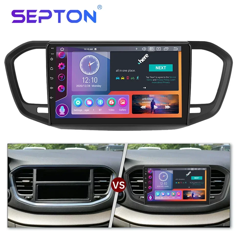 SEPTON Car Stereo Radio for Lada VESTA 2023 Car Audio Systems Player GPS CarPlay 2 Din 4G Navi Audio Vehicle Audio Installation