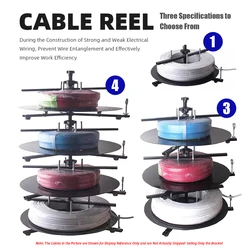 BV Wire Dispenser Rack Cable Dispenser Cable Caddy Electrician Discharge Tray for Power Cable Video Cable Discharge Stand
