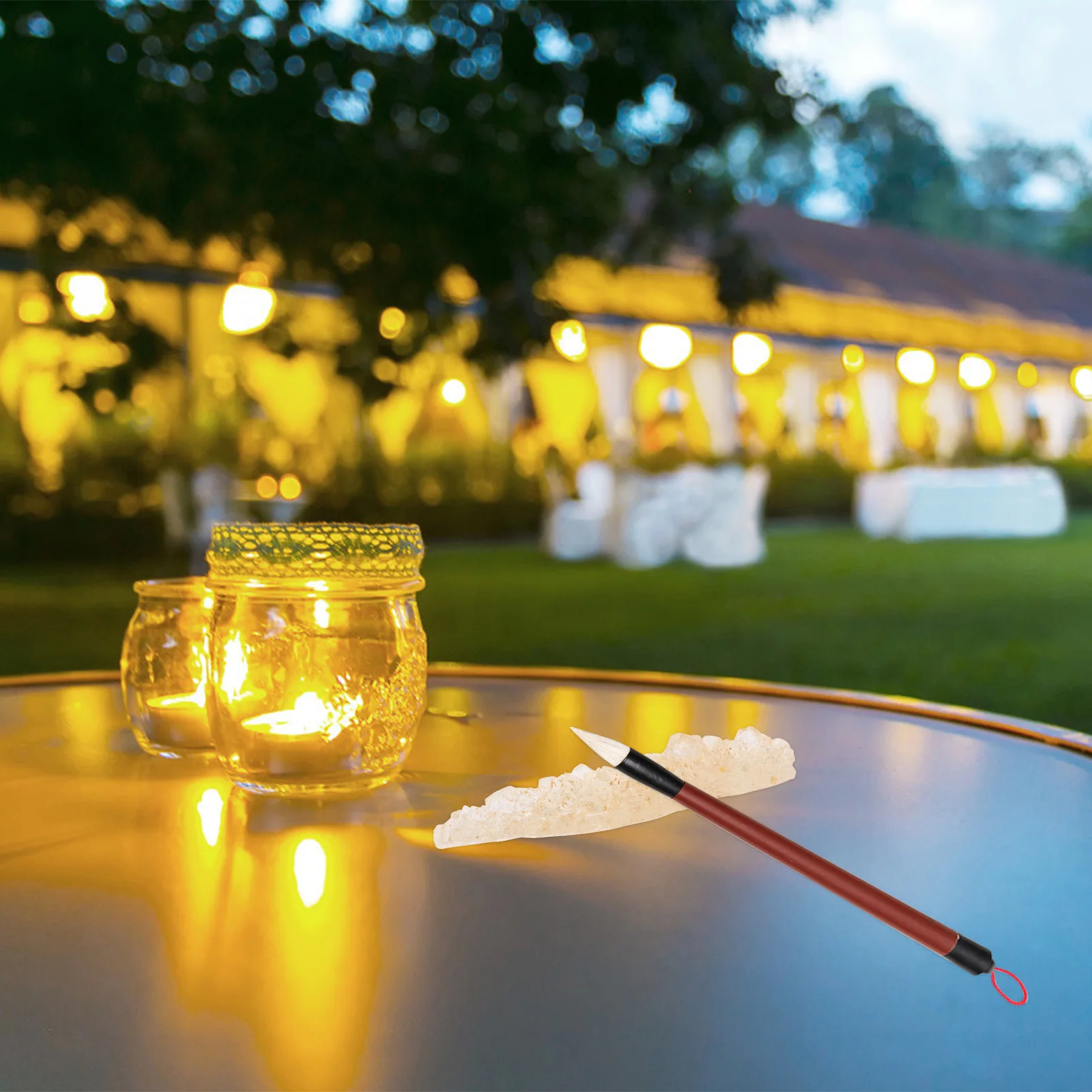 

Iceberg Pen Holder Crystal Creative Desktop Nail Art Calligraphy Brush Rest Pen Stand Rack Calligraphy Brush Rest