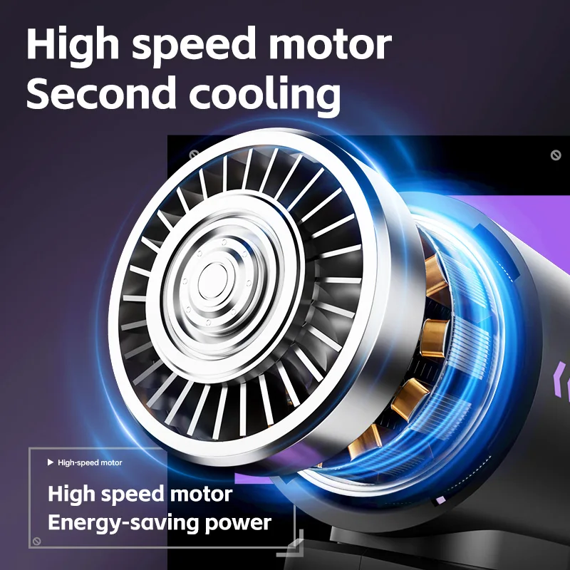 Xiaomi Youpin handventilator 100-niveau elektrische hogesnelheidsventilator Klein windkanon Draagbaar digitaal display USB-oplaadventilator buiten