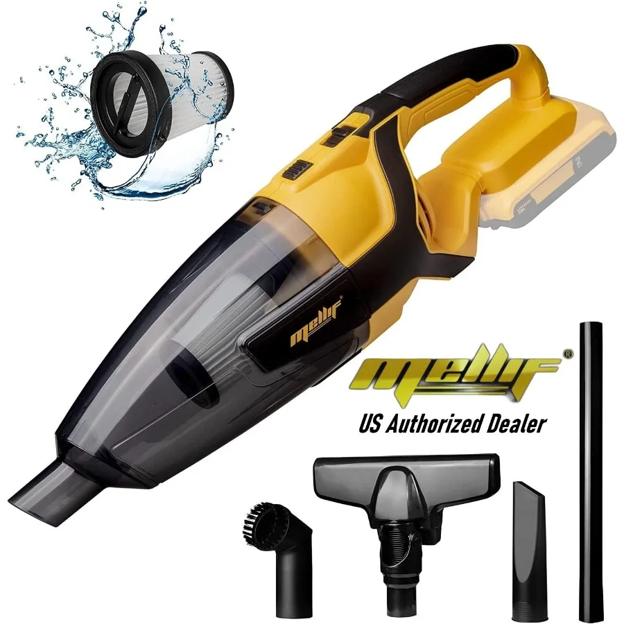 

Беспроводной ручной пылесос, совместимый с аккумулятором макс. 20 В для уборки дома, детализации автомобилей и офиса, легкий