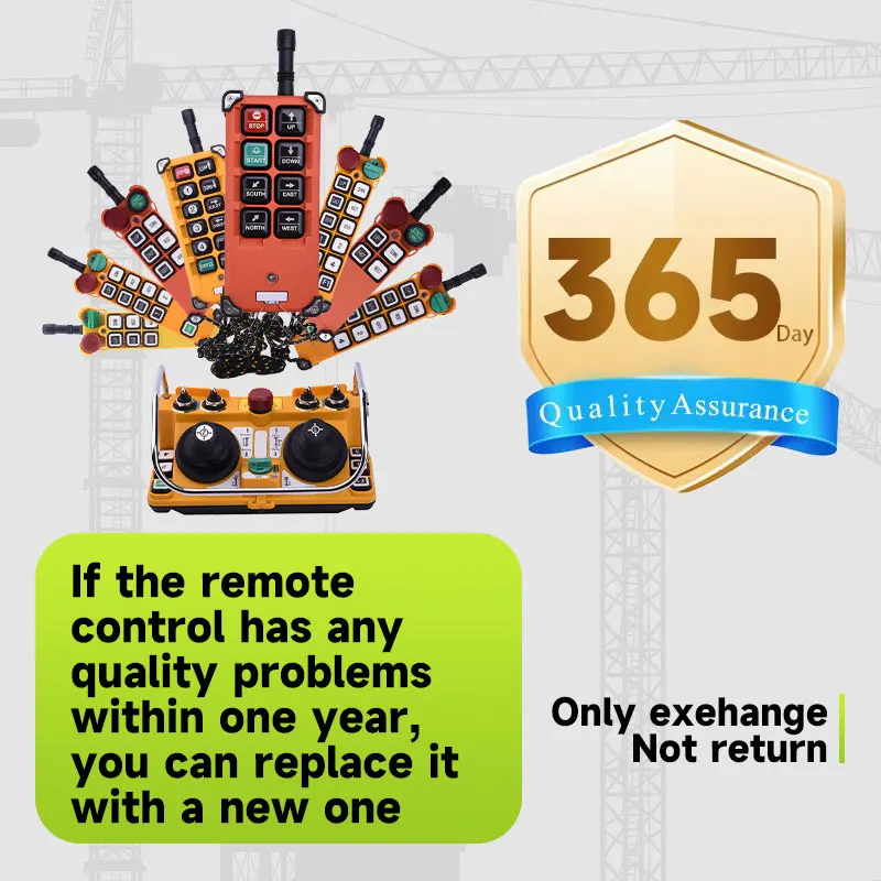 JYRDI F24-60 Professional Wireless Joystick Remote Control for Hoist Crane System