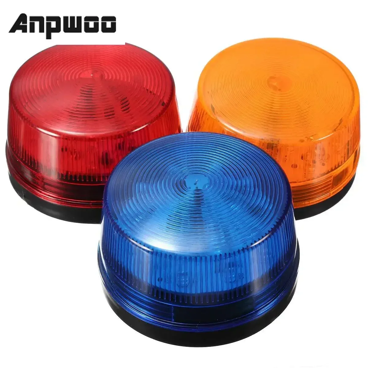 High Quality Waterproof 12V 120mA Flashing LED Light for Safely Security Alarm Strobe Signal Safety Warning, Blue Red Orange