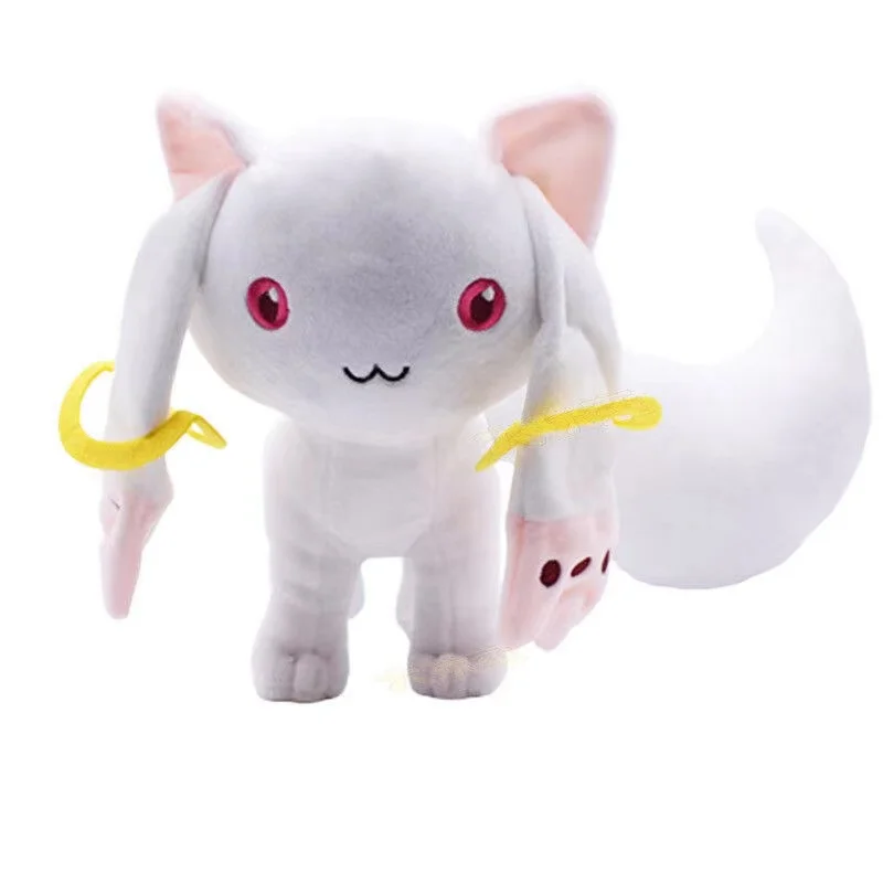 23cm Anime Qbay Cat Puella Magi Madoka Magica Magic Kyubey Plush Toy Soft Stuffed Doll Gift for Children