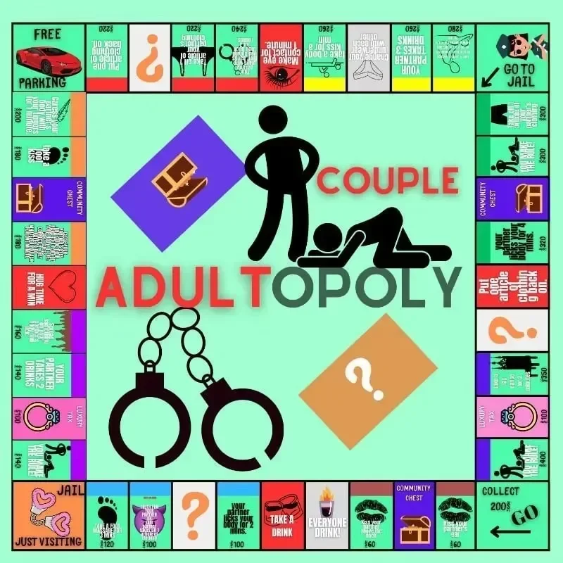 Adult Couple Game Night Intimacy Cards Kupul Gam Knight Night Monopoly Games Board Card Games Adult Party Interactive 18+ Games