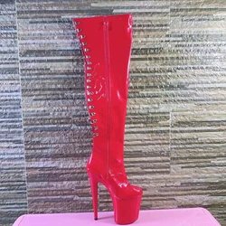 20cm high heel over the knee pole dancing boots, thigh-high boots, 8-inch high heel sexy women's boots