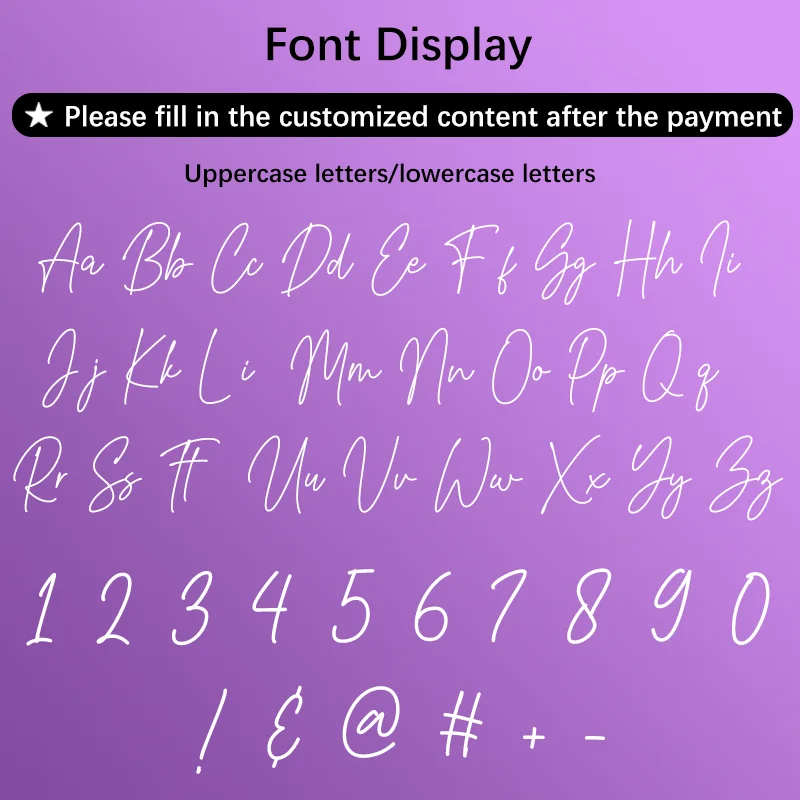 Custom Acrylic Name Neon Sign Personalized LED Neon Sign For  Wedding Birthday Party Wall Decoration Custom Neon Night Light