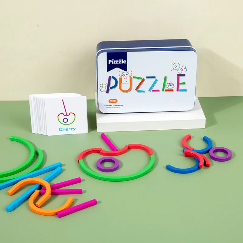 Drewniane zabawki dla dzieci wczesna edukacja kształt tablica przedszkole drewniane kreatywne Puzzle klocki dopasuj zabawki edukacyjne Montessori
