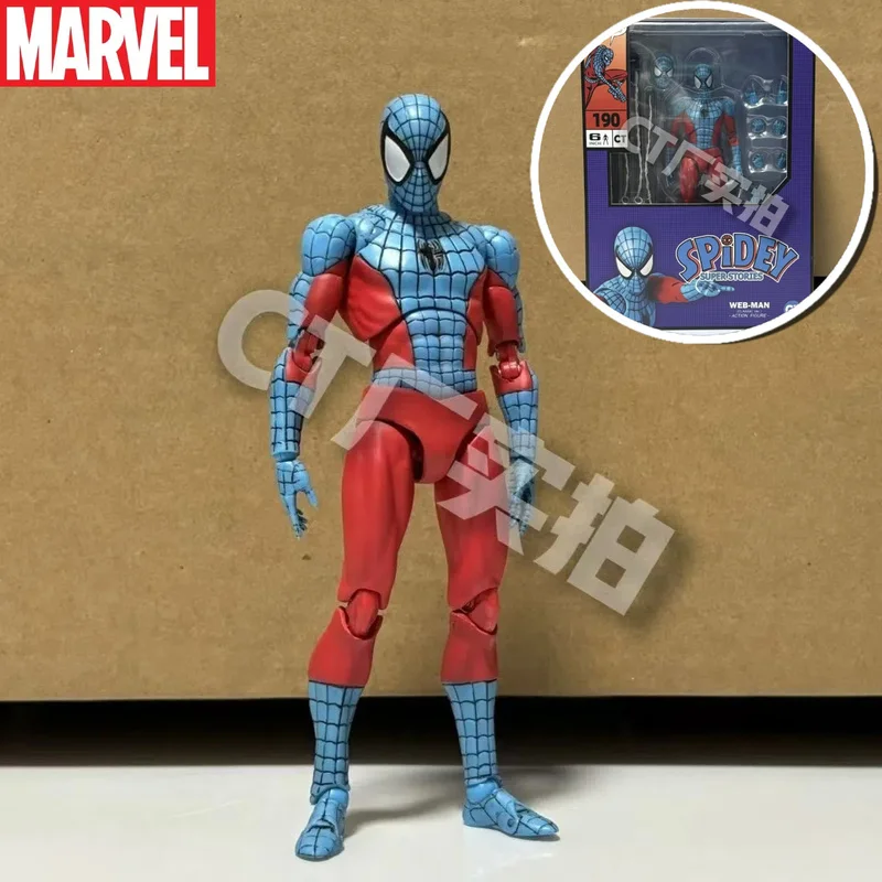 Web Man Action Figure Spiderman Figurine Mafex 190 185 Fumetti Ct Giocattoli L'incredibile Spider-Man Anime Modello Collezione Regali Giocattoli