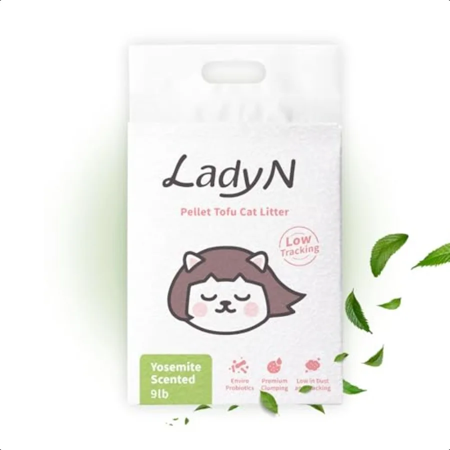 Pellet de Tofu para gatos, Yosemite, aroma heroloso, fuerte aglomerado, ultraabsorbente, sin polvo, bajo seguimiento, ingrediente Natural soluble en agua