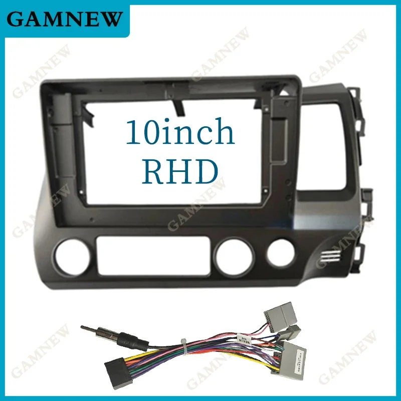 9 Inch 10 Inch Car Frame Fascia Adapter Android Radio Dash Fitting Panel Kit For Honda Civic G8 2006-2011