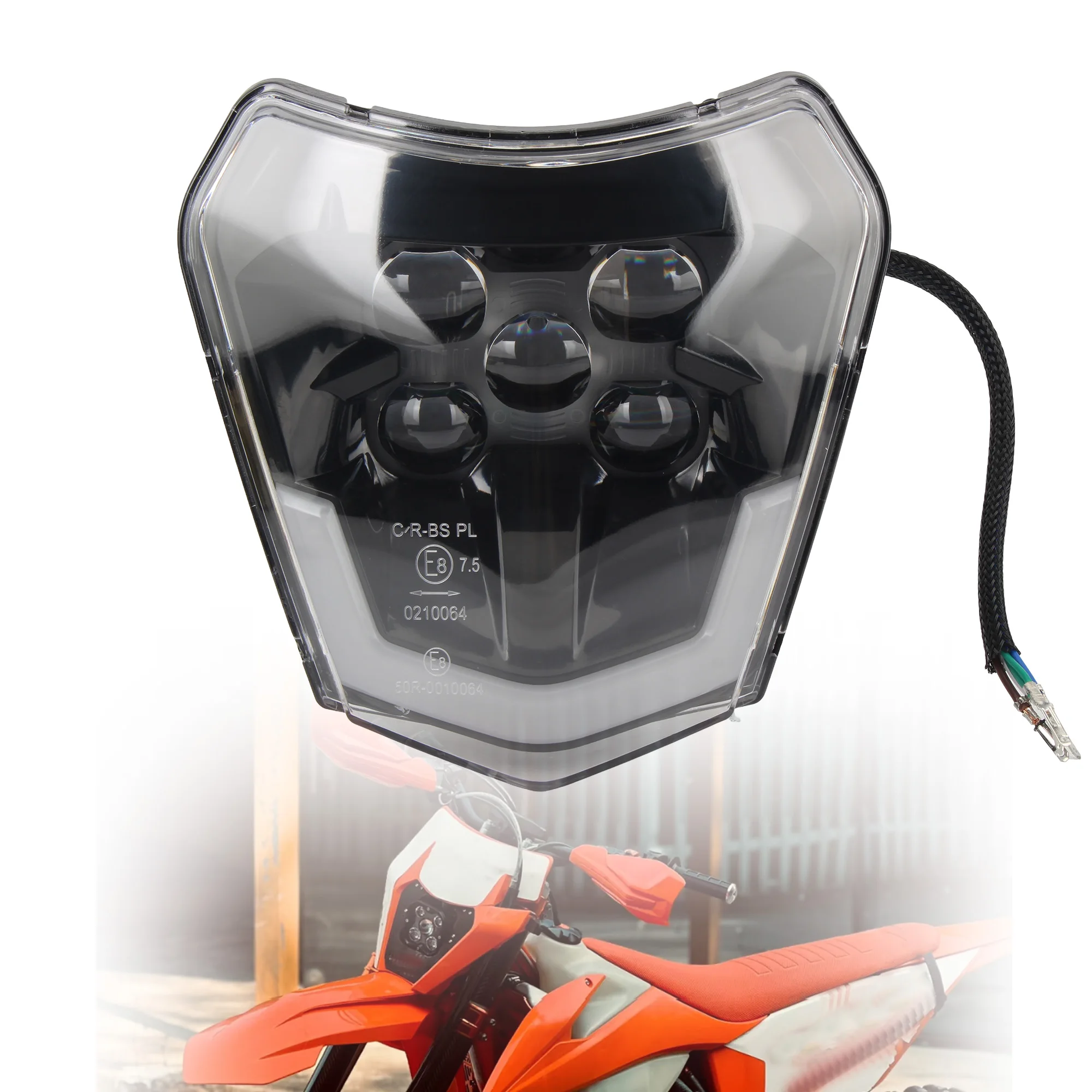 Enduro LED Headlight Plastic Wick for KTM EXC XC SX MX XC 125 250 300 450 DirtBike Motocross Headlights Modification Accessories - Image 2