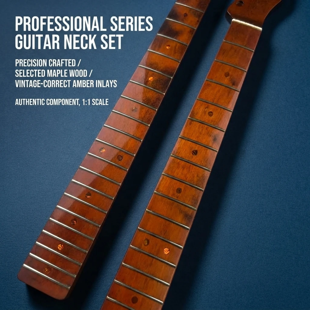 TL Style Guitar Neck, 21-Fret Maple Fingerboard Rubbed Finish, Rear Adjust Truss Rod, Replacement