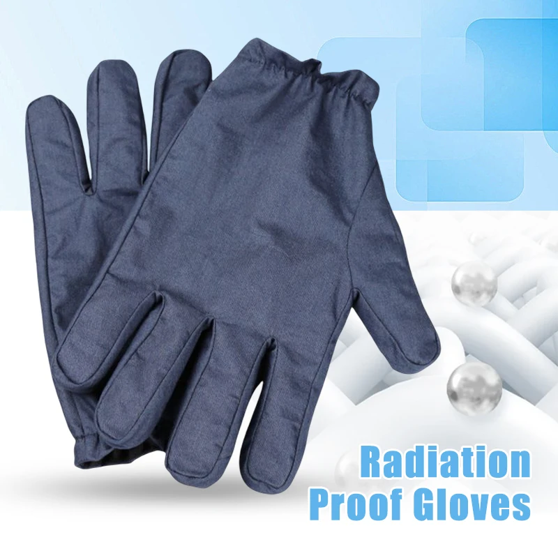 Anti-radiation Gloves Safety Protective Microwave Electromagnetic Radiation Gloves Unisex Silver Fiber EMF Shielding Gloves